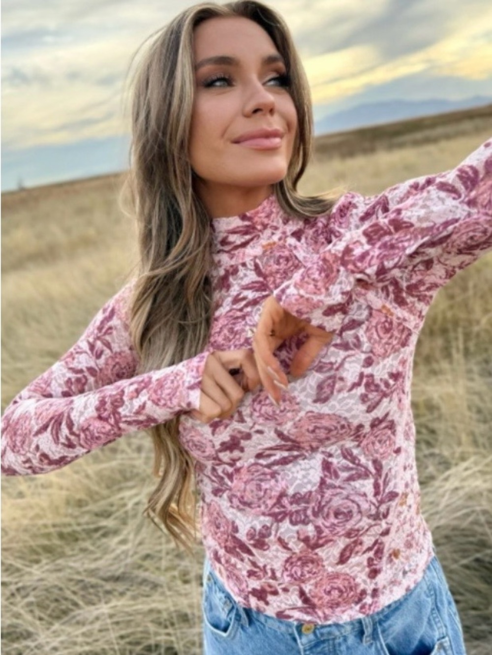 NWT Free People Lyric Long Sleeve Top Size S